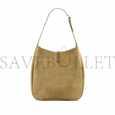 YSL LE 5 À 7 SUPPLE LARGE IN SUEDE 7538371U80W (30*31*13cm)